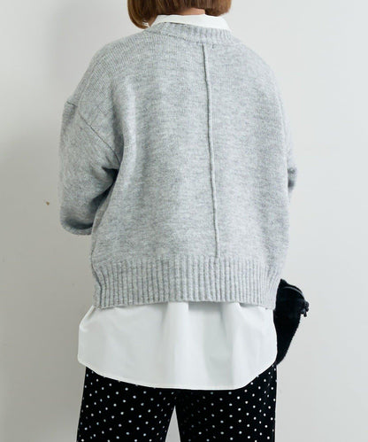 人氣單品・日常百搭◎仿犛牛絨圓領針織衫