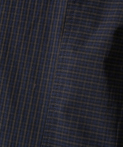 【純色×圖案趣味設計】時尚拼接長袖襯衫