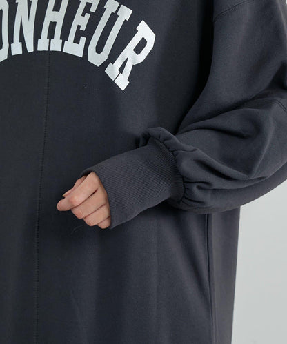 甜美休閒風◎內刷毛美人魚長款連衣裙