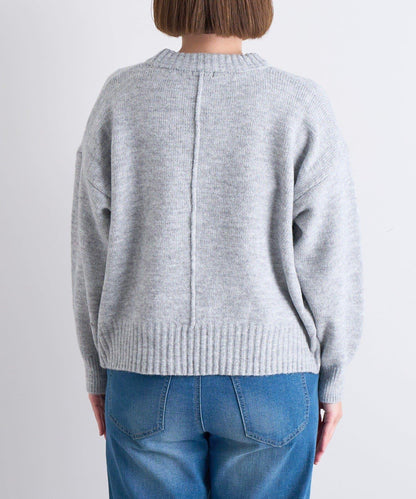 人氣單品・日常百搭◎仿犛牛絨圓領針織衫