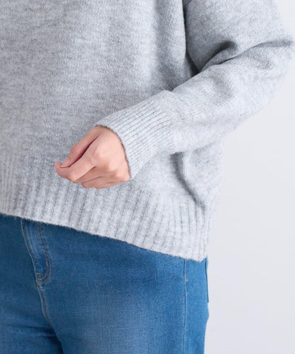 人氣單品・日常百搭◎仿犛牛絨圓領針織衫