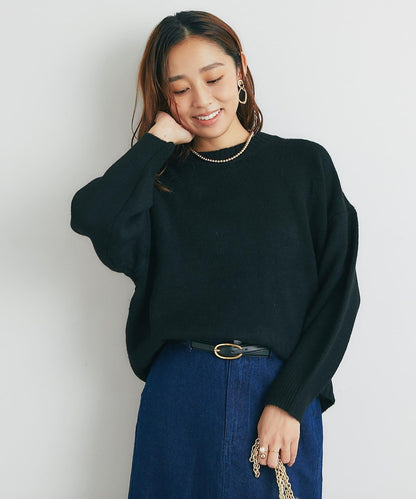 人氣單品・日常百搭◎仿犛牛絨圓領針織衫