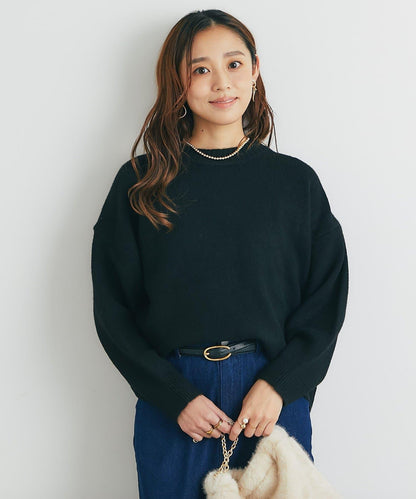 人氣單品・日常百搭◎仿犛牛絨圓領針織衫