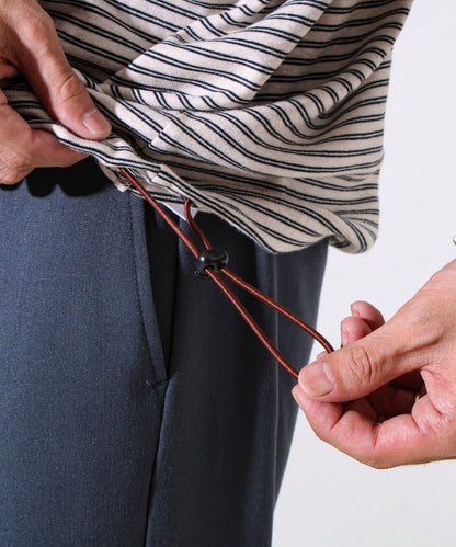 【配色羅紋點綴主打條紋】Hello條紋長袖T恤