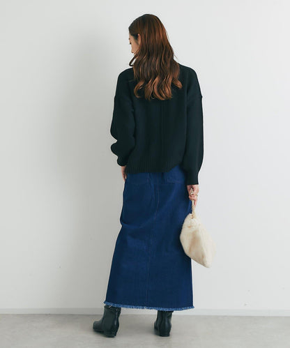 人氣單品・日常百搭◎仿犛牛絨圓領針織衫