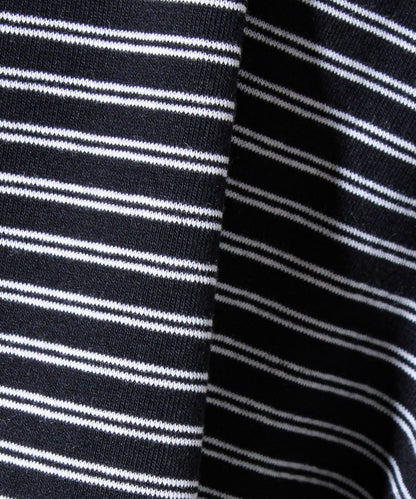 【配色羅紋點綴主打條紋】Hello條紋長袖T恤