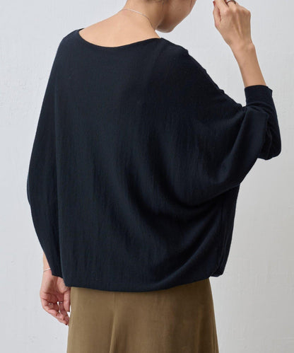 羊毛蝙蝠袖針織衫