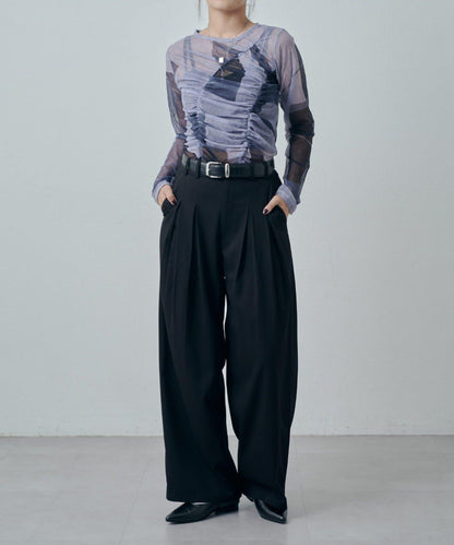 微透感印花長袖T恤