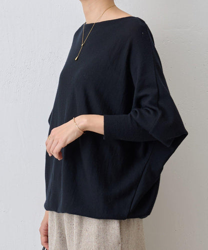 羊毛蝙蝠袖針織衫