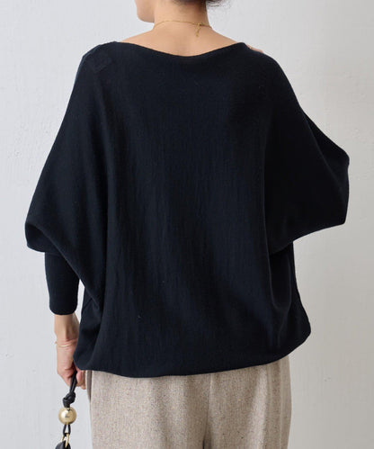 羊毛蝙蝠袖針織衫