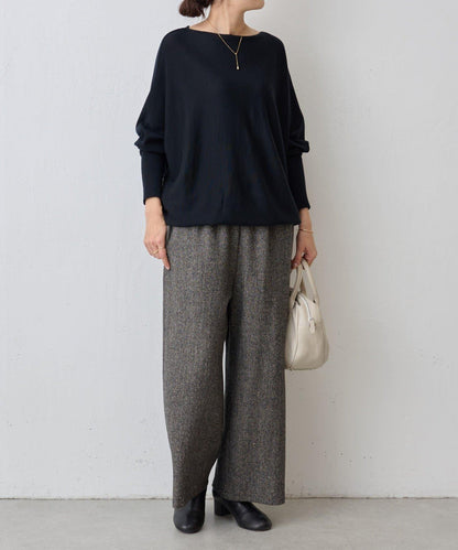 羊毛蝙蝠袖針織衫