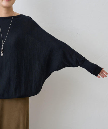 羊毛蝙蝠袖針織衫