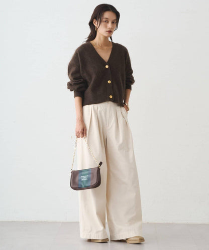 毛絨短款針織開衫