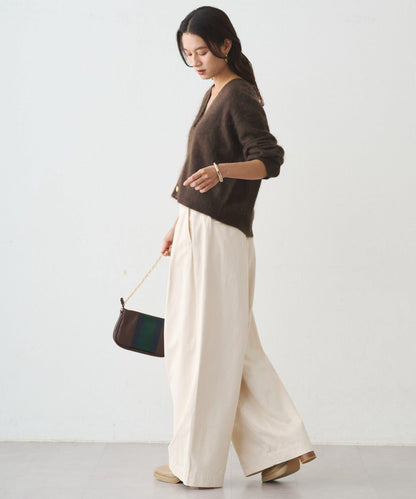 毛絨短款針織開衫