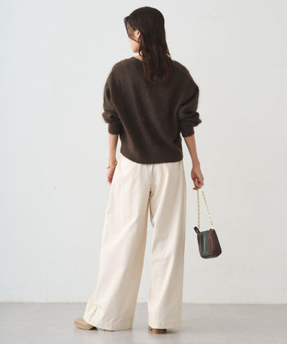 毛絨短款針織開衫