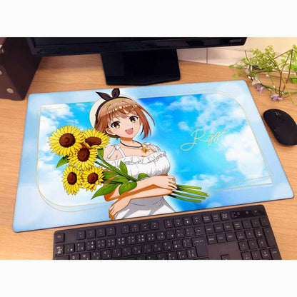 《萊莎的鍊金工房》原創插畫橡膠墊（萊莎/白色連衣裙）