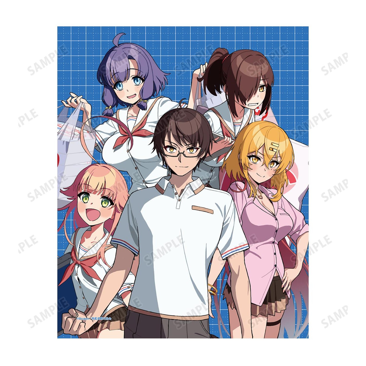 ぬきたし THE ANIMATION_宣傳視覺 F3號畫布板