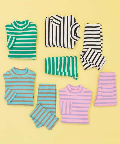 條紋羅紋長袖T恤