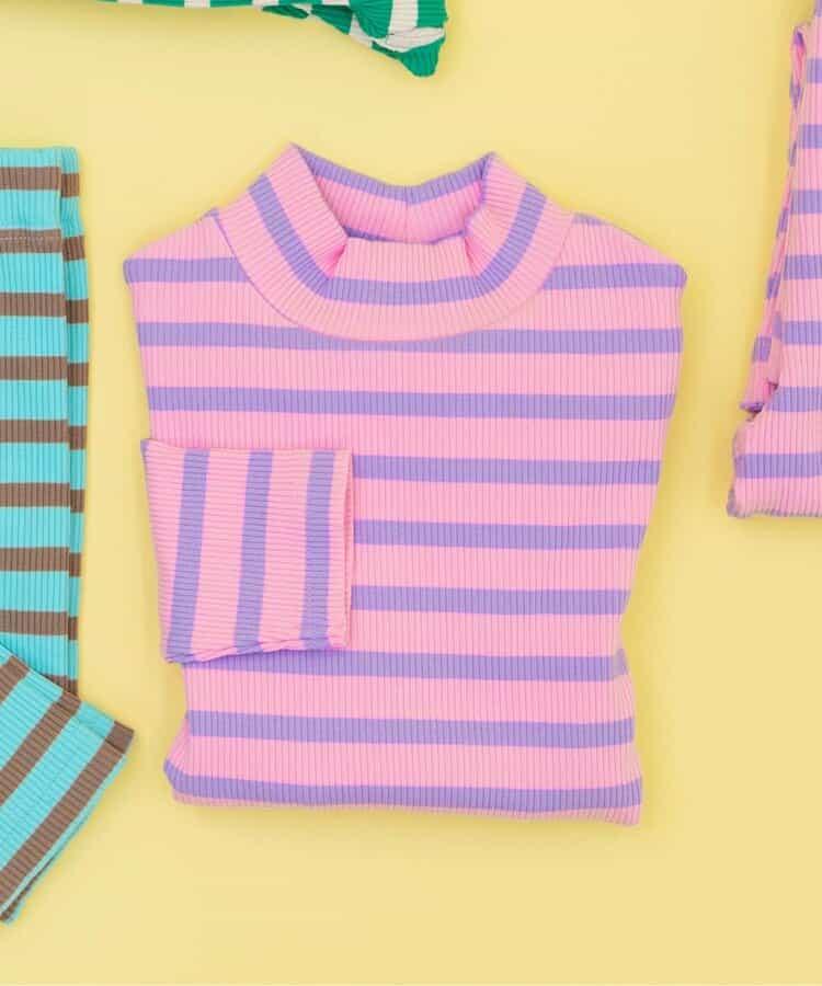 條紋羅紋長袖T恤