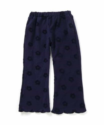 花卉提花波浪邊長褲 10分丈