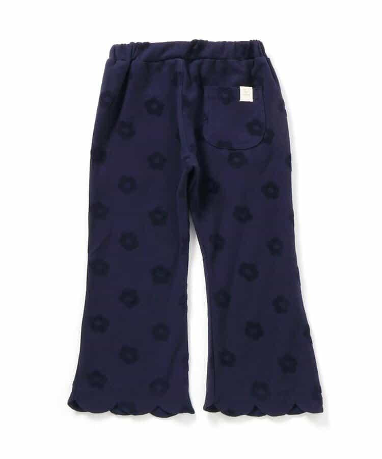 花卉提花波浪邊長褲 10分丈