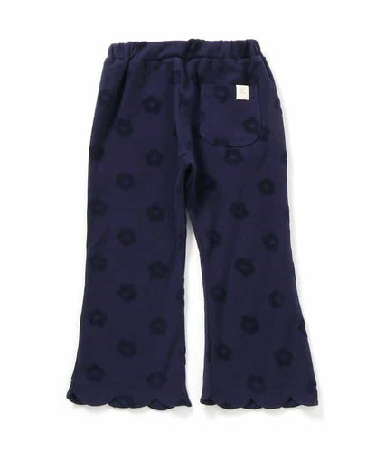 花卉提花波浪邊長褲 10分丈