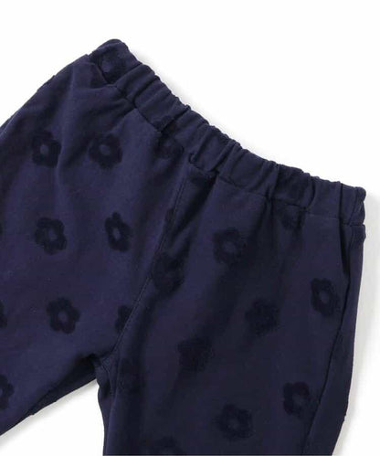 花卉提花波浪邊長褲 10分丈