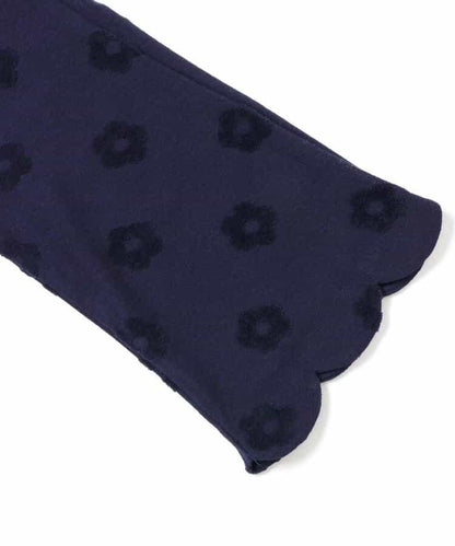 花卉提花波浪邊長褲 10分丈