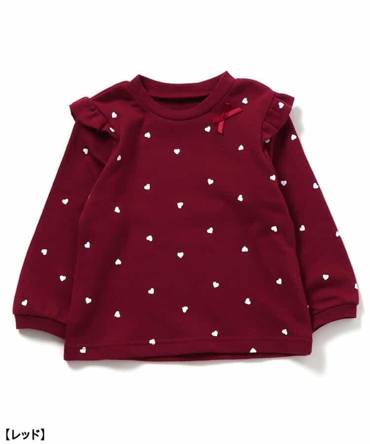 愛心花卉圖案衛衣家居服