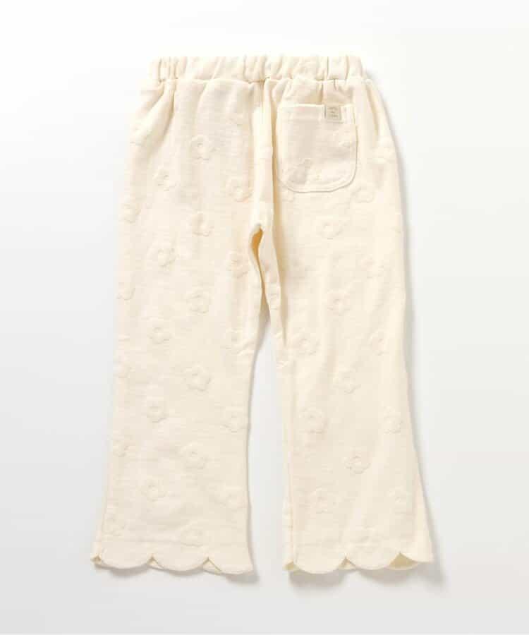 花卉提花波浪邊長褲 10分丈