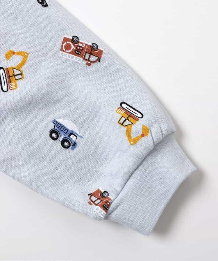 貴賓犬與汽車圖案衛衣睡衣