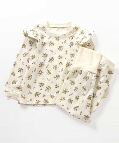 愛心花卉圖案衛衣家居服