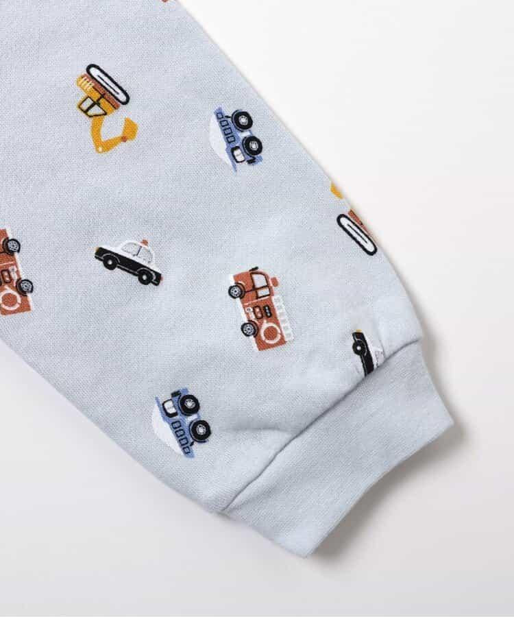貴賓犬與汽車圖案衛衣睡衣