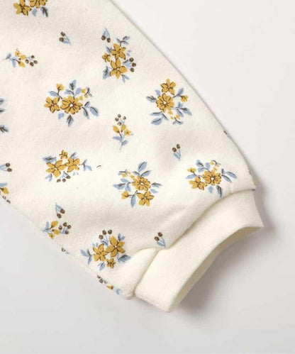 愛心花卉圖案衛衣家居服