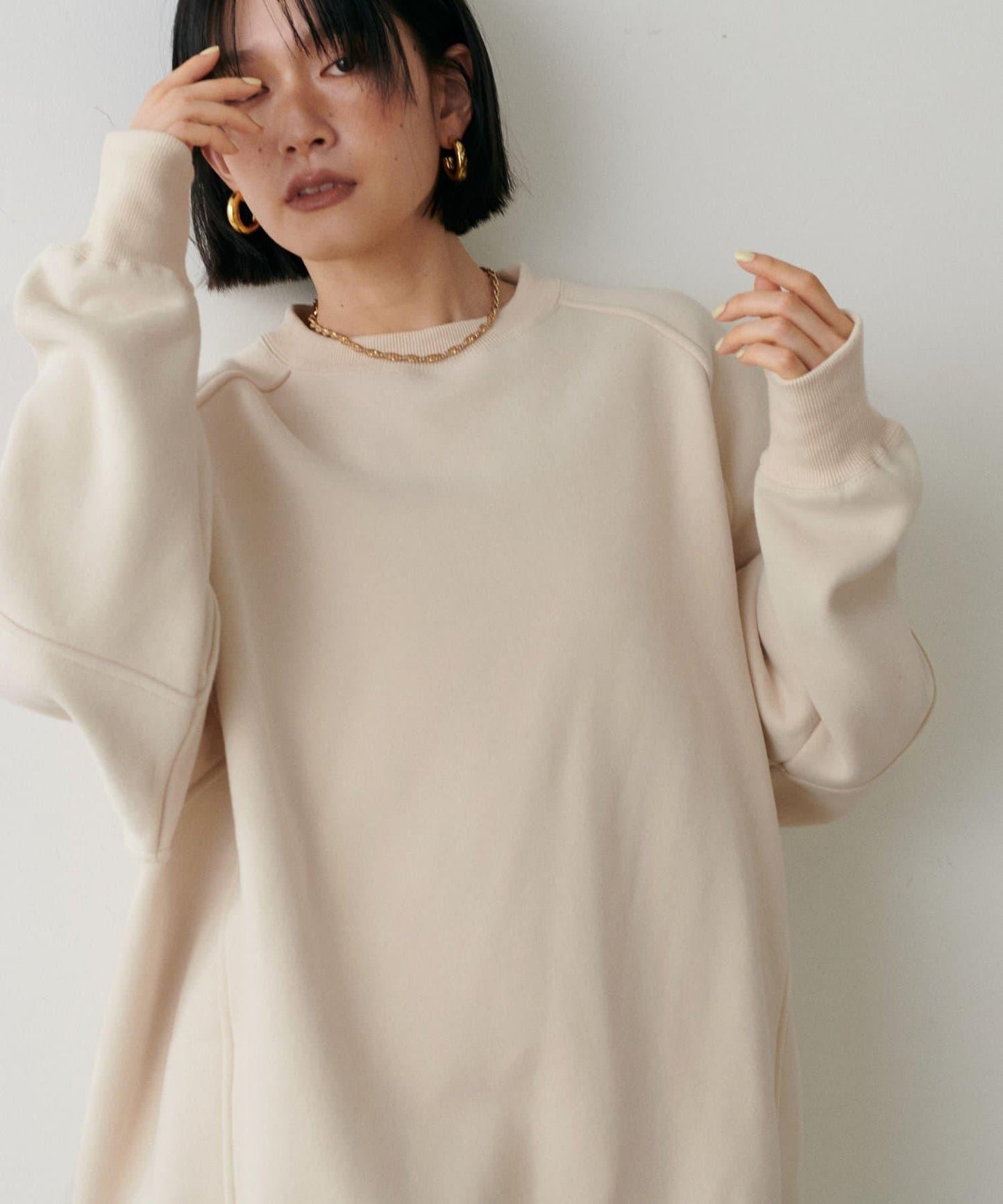 拼接設計寬鬆衛衣