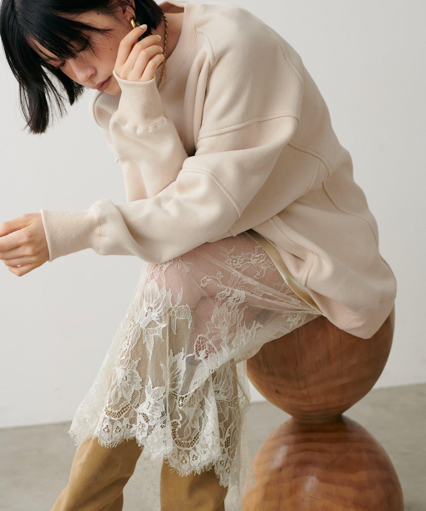 拼接設計寬鬆衛衣