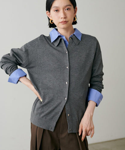 針織翻領短袖衫