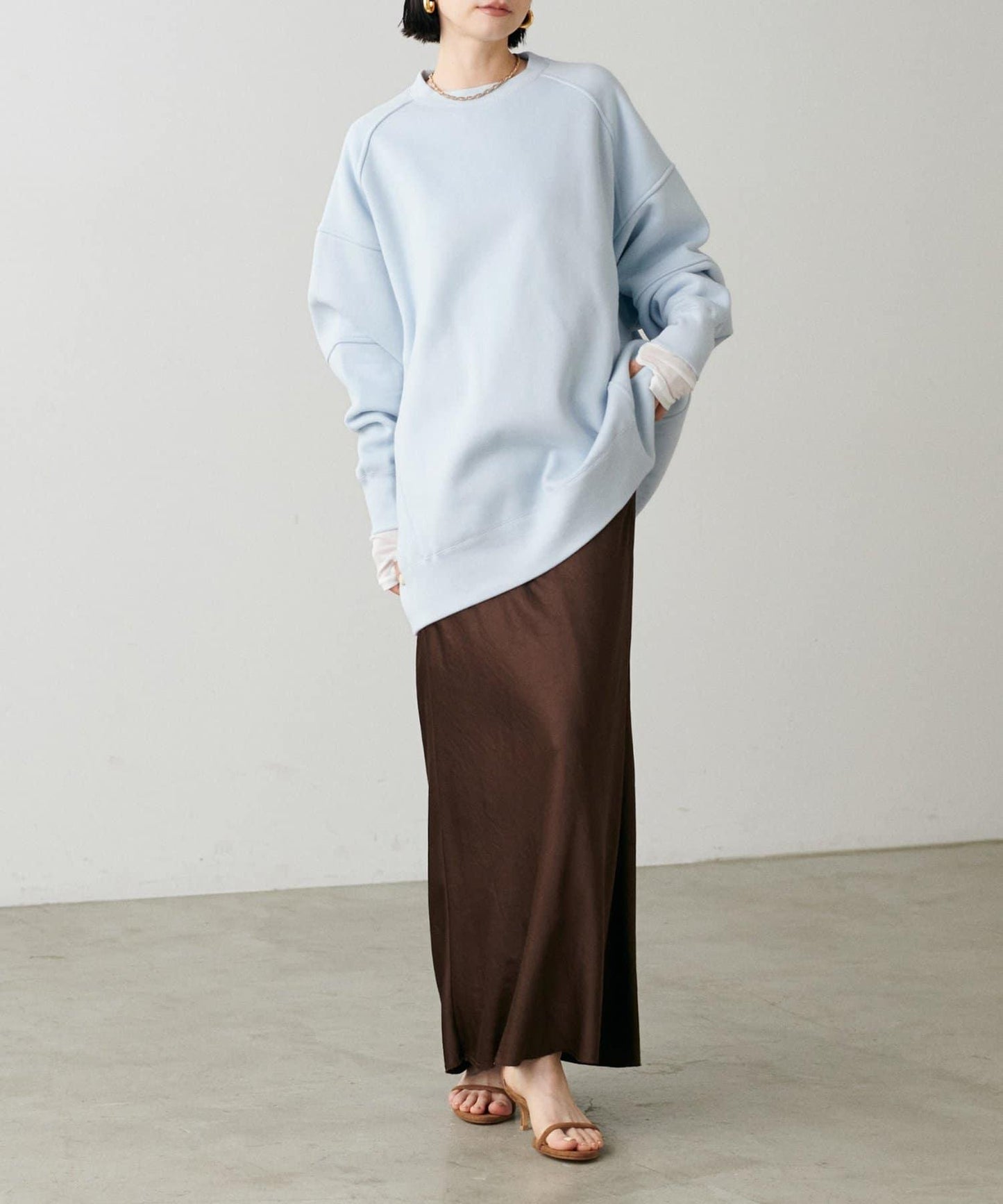 拼接設計寬鬆衛衣