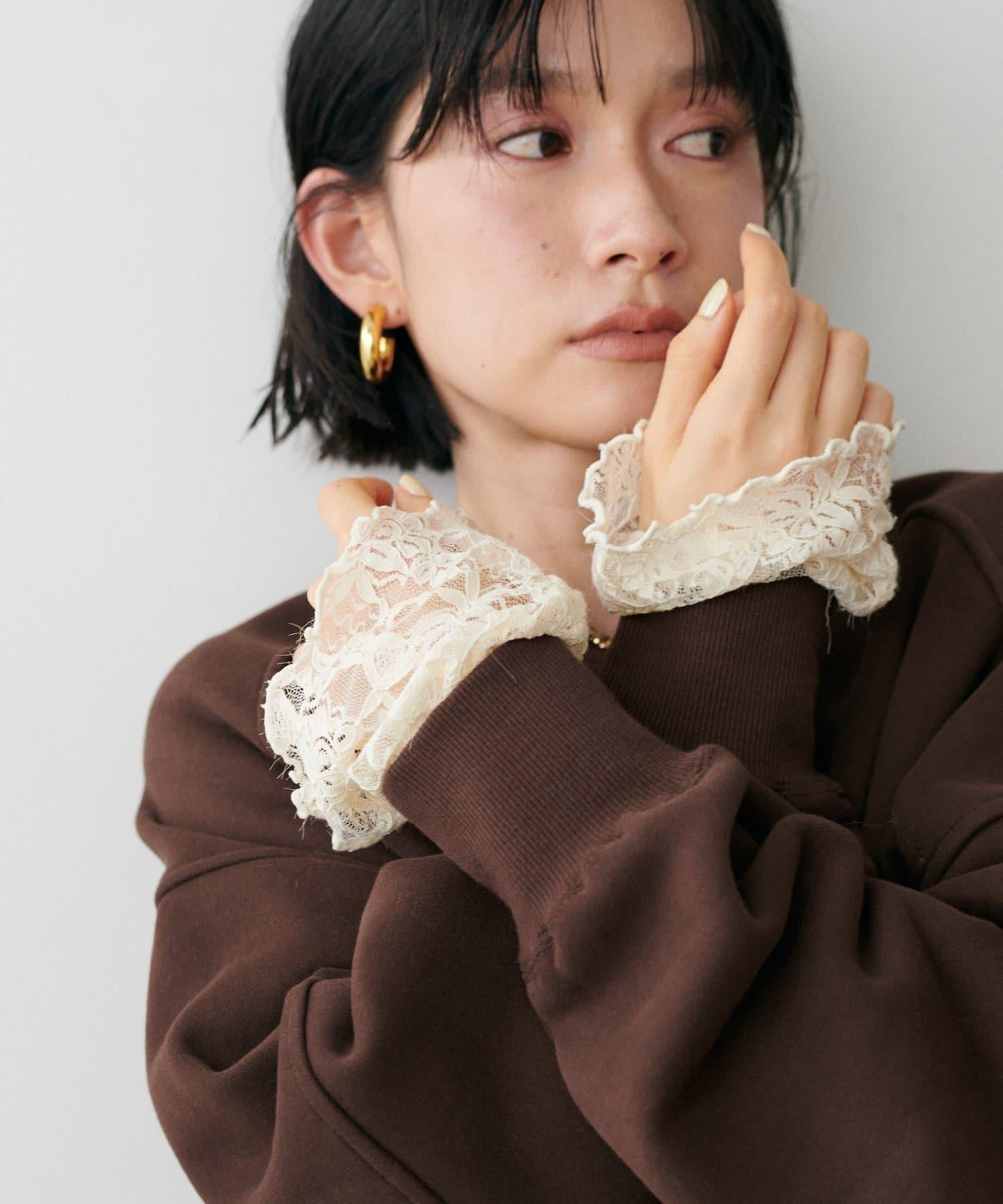 拼接設計寬鬆衛衣