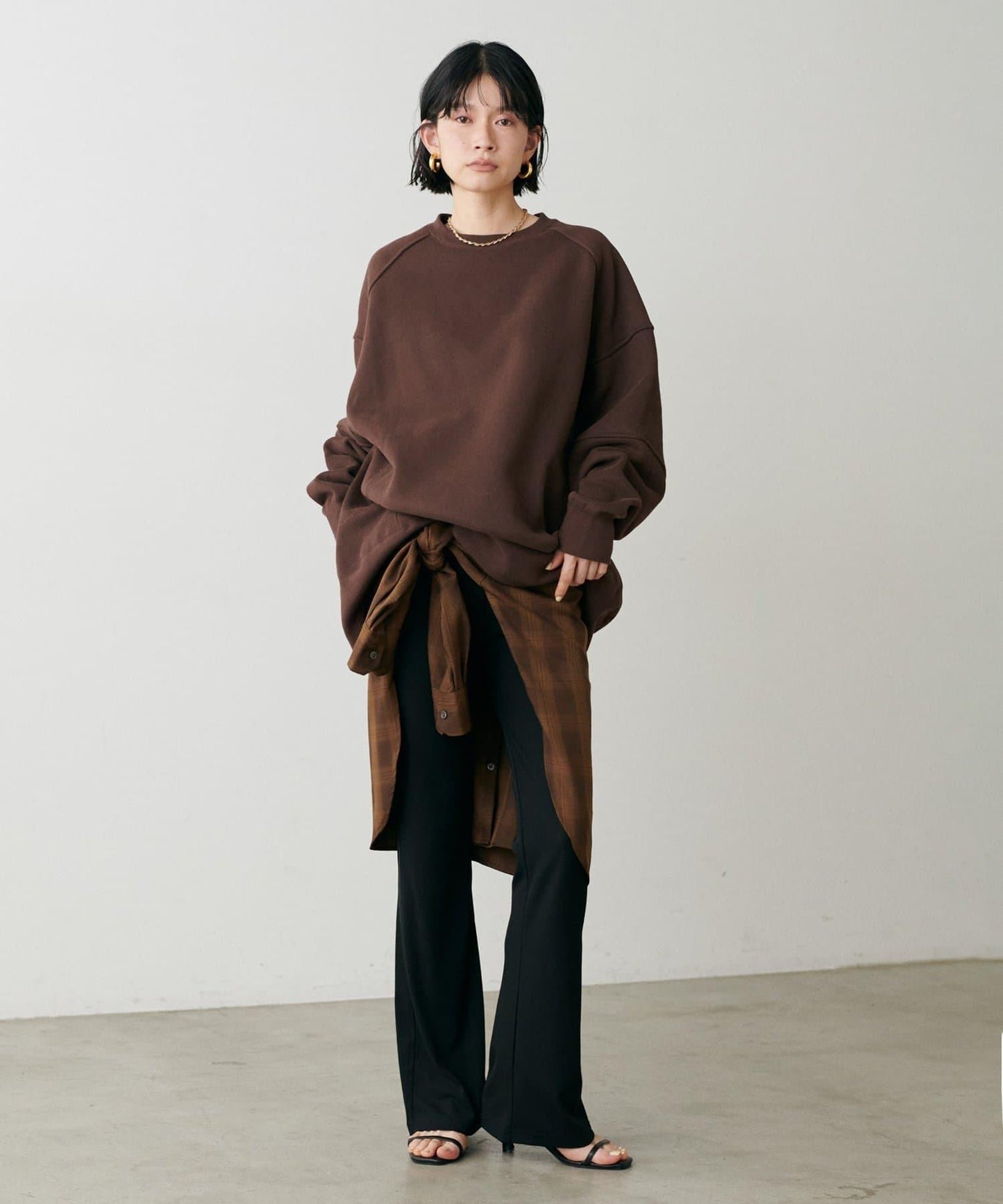 拼接設計寬鬆衛衣