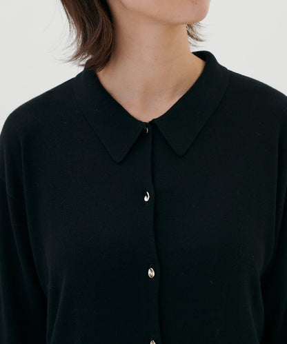 針織翻領短袖衫