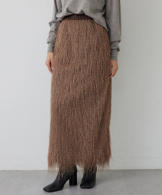 【THE PAUSE】亮片流蘇半身裙