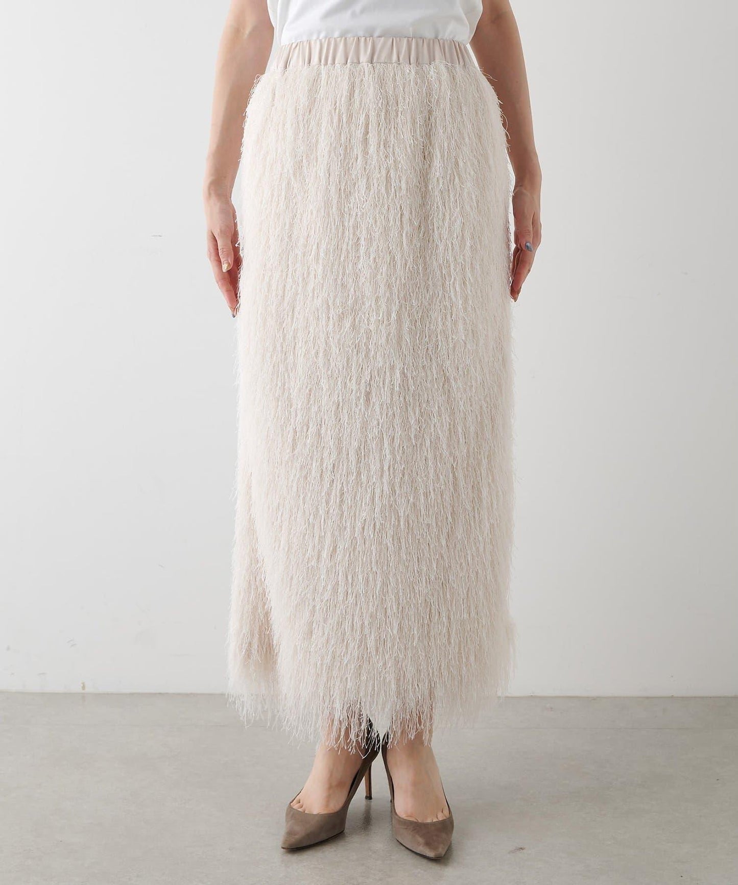 【THE PAUSE】亮片流蘇半身裙