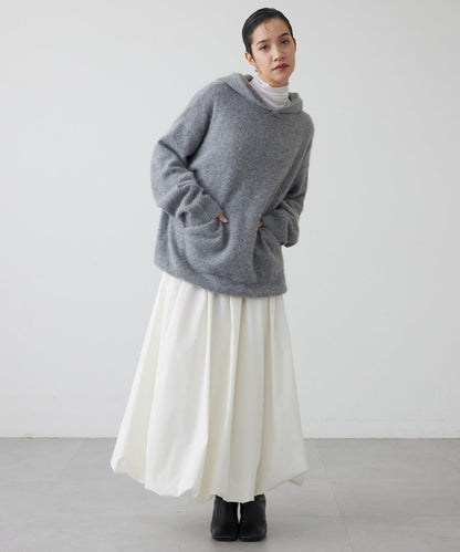 【THE PAUSE】仿毛針織連帽套頭衫