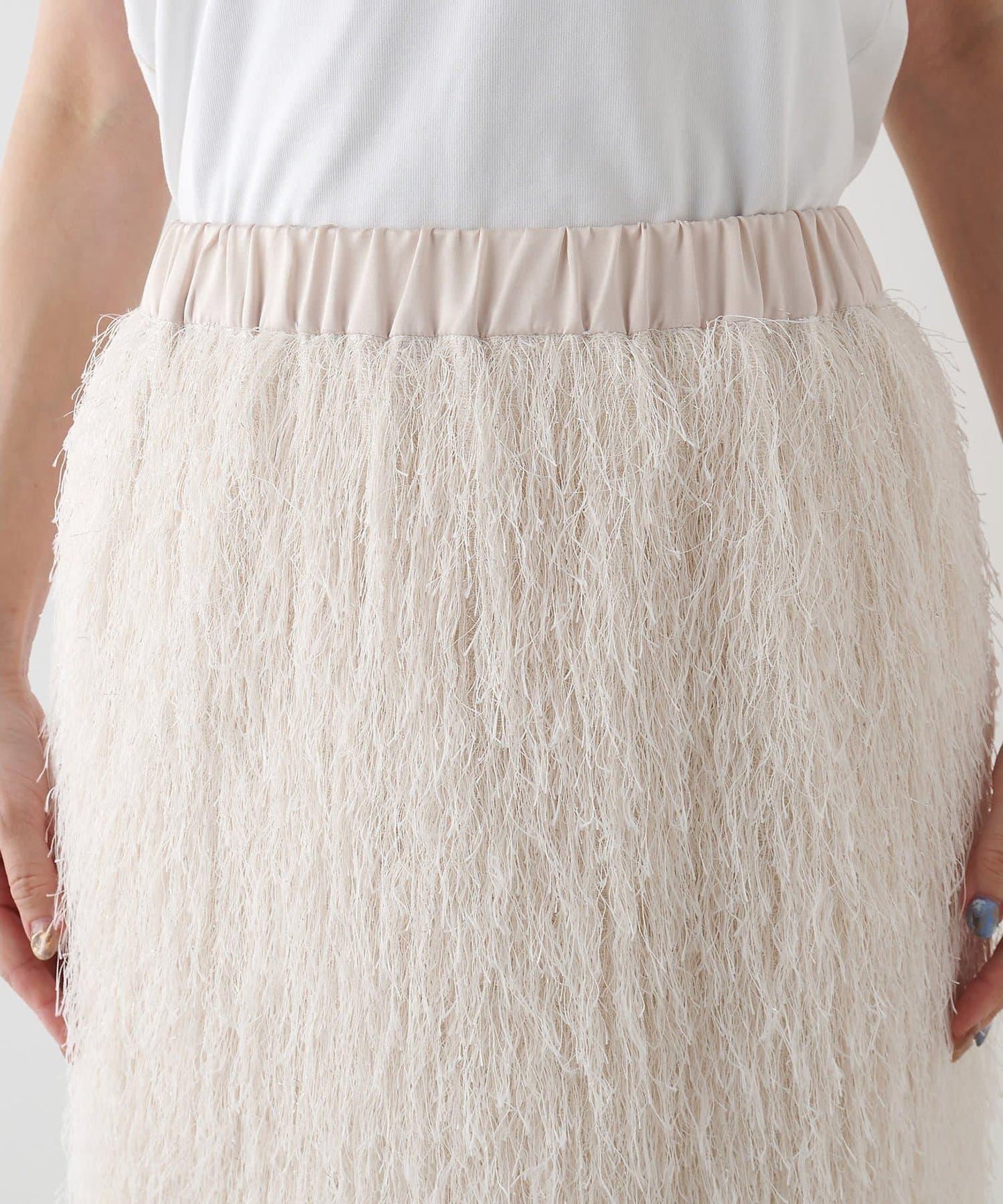 【THE PAUSE】亮片流蘇半身裙