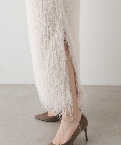 【THE PAUSE】亮片流蘇半身裙