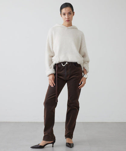 【THE PAUSE】仿毛針織連帽套頭衫