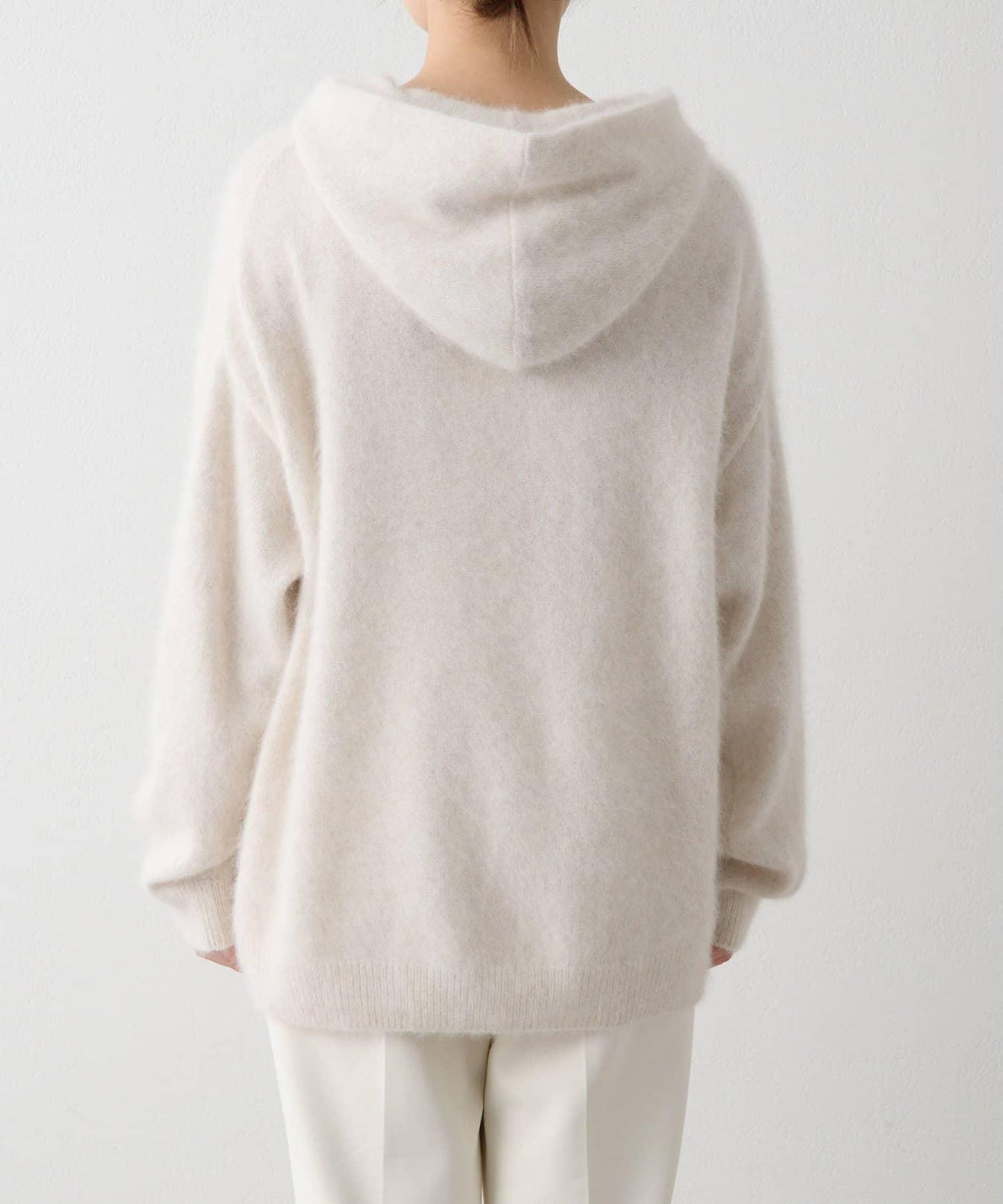 【THE PAUSE】仿毛針織連帽套頭衫