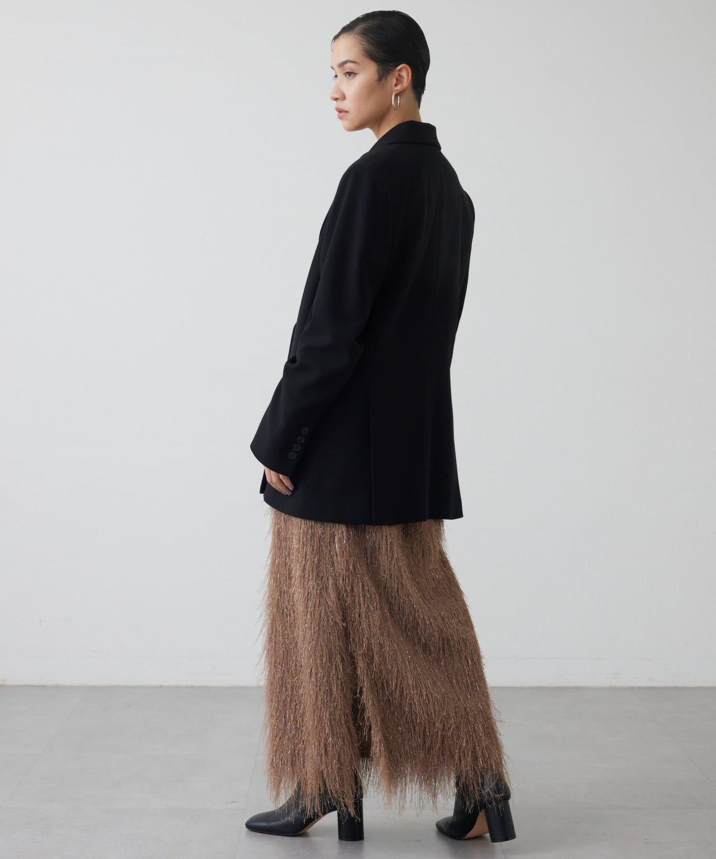 【THE PAUSE】亮片流蘇半身裙