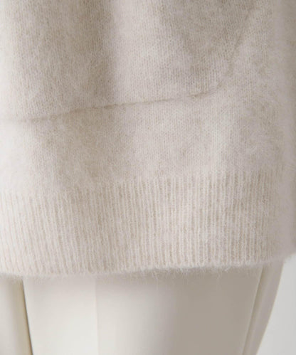 【THE PAUSE】仿毛針織連帽套頭衫